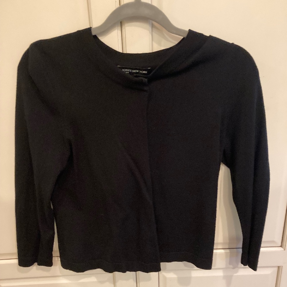Jones New York Black Bolero Sweater (Shrug)  Size Small
